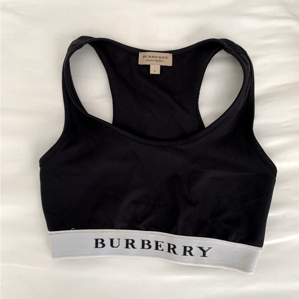 Burberry Black Sports Bra